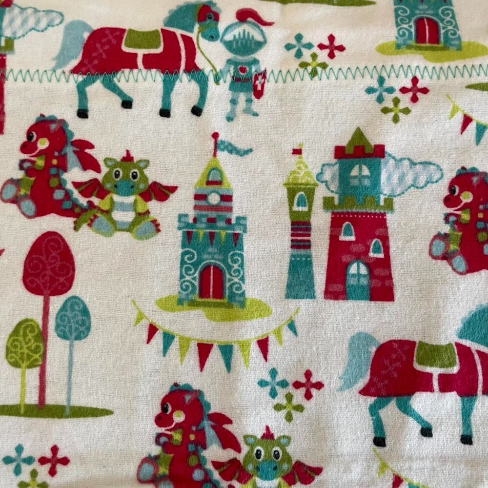 Baby Blanket, Throw or Pet Blanket: Dragons & Castles